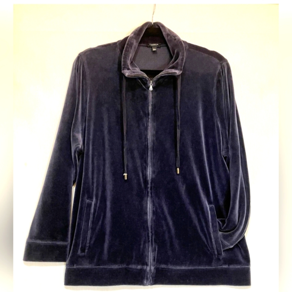 Blank Talbot Velvet Zip-Up Jacket